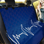 Heartbeat Cardiogram Print Pet Car Back Seat Cover