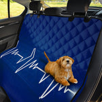 Heartbeat Cardiogram Print Pet Car Back Seat Cover