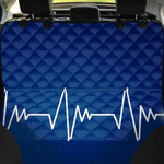 Heartbeat Cardiogram Print Pet Car Back Seat Cover