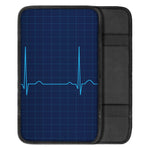 Heartbeat Electrocardiogram Print Car Center Console Cover