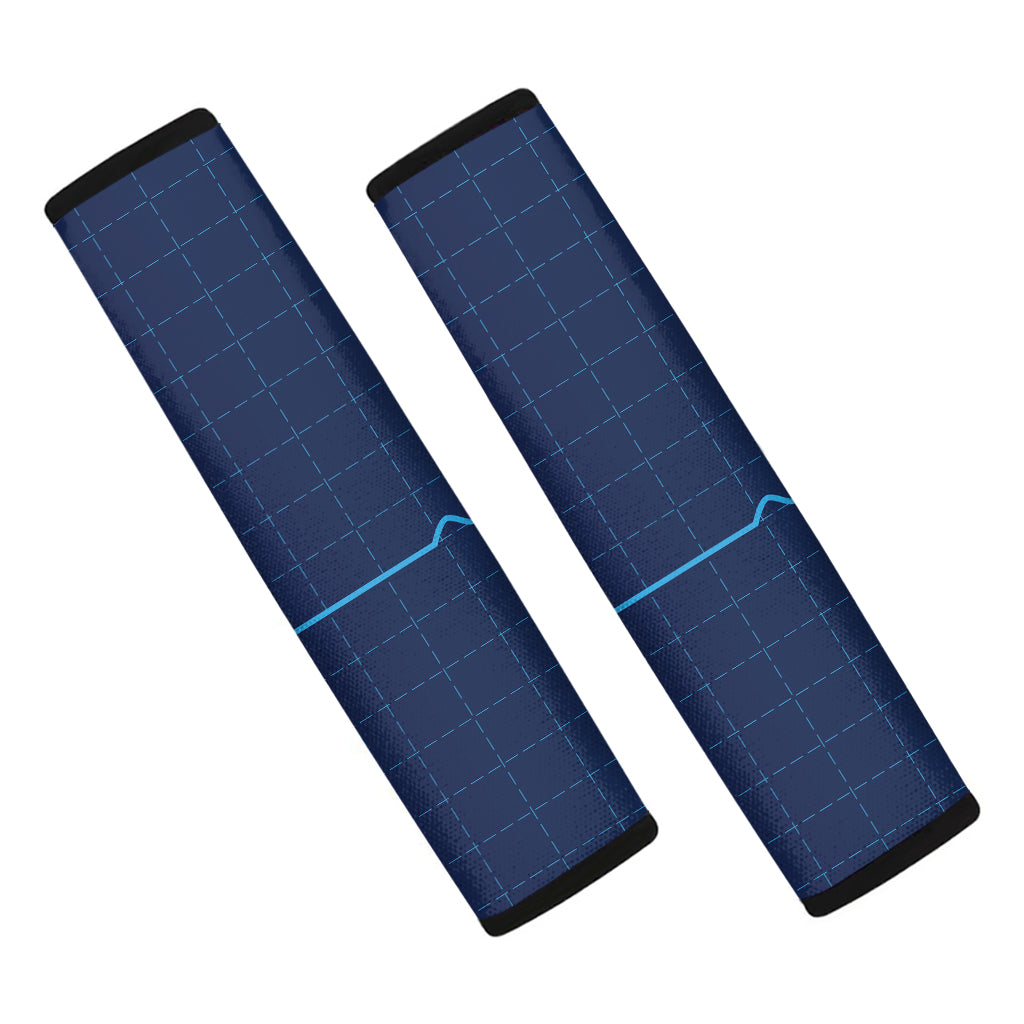 Heartbeat Electrocardiogram Print Car Seat Belt Covers