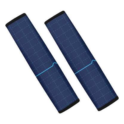 Heartbeat Electrocardiogram Print Car Seat Belt Covers