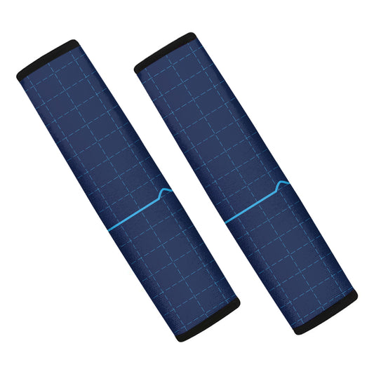 Heartbeat Electrocardiogram Print Car Seat Belt Covers