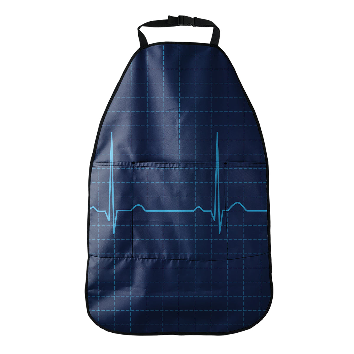 Heartbeat Electrocardiogram Print Car Seat Organizers