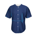 Heartbeat Electrocardiogram Print Men's Baseball Jersey