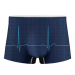 Heartbeat Electrocardiogram Print Men's Boxer Briefs