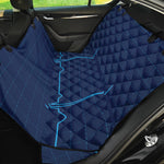 Heartbeat Electrocardiogram Print Pet Car Back Seat Cover