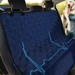 Heartbeat Electrocardiogram Print Pet Car Back Seat Cover