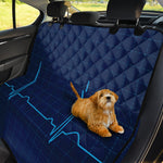 Heartbeat Electrocardiogram Print Pet Car Back Seat Cover