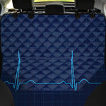 Heartbeat Electrocardiogram Print Pet Car Back Seat Cover