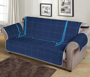 Heartbeat Electrocardiogram Print Sofa Protector