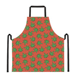 Hemp Leaf Pattern Print Apron