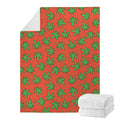 Hemp Leaf Pattern Print Blanket