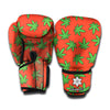Hemp Leaf Pattern Print Boxing Gloves