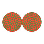 Hemp Leaf Pattern Print Car Coasters