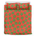 Hemp Leaf Pattern Print Duvet Cover Bedding Set