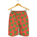 Hemp Leaf Pattern Print Men's Shorts