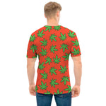 Hemp Leaf Pattern Print Men's T-Shirt