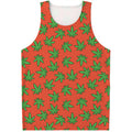 Hemp Leaf Pattern Print Men's Tank Top
