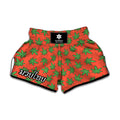 Hemp Leaf Pattern Print Muay Thai Boxing Shorts
