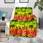 Hemp Leaf Reggae Pattern Print Blanket