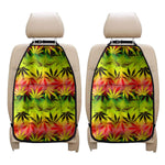 Hemp Leaf Reggae Pattern Print Car Seat Organizers