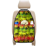 Hemp Leaf Reggae Pattern Print Car Seat Organizers