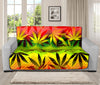 Hemp Leaf Reggae Pattern Print Futon Protector