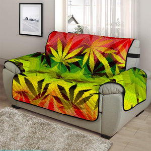 Hemp Leaf Reggae Pattern Print Half Sofa Protector