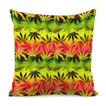 Hemp Leaf Reggae Pattern Print Pillow Cover
