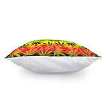 Hemp Leaf Reggae Pattern Print Pillow Cover