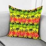 Hemp Leaf Reggae Pattern Print Pillow Cover