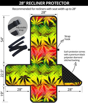 Hemp Leaf Reggae Pattern Print Recliner Protector