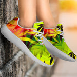 Hemp Leaf Reggae Pattern Print Sport Shoes GearFrost