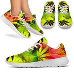 Hemp Leaf Reggae Pattern Print Sport Shoes GearFrost