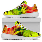 Hemp Leaf Reggae Pattern Print Sport Shoes GearFrost