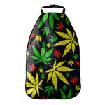 Hemp Leaves Reggae Pattern Print Car Seat Organizers
