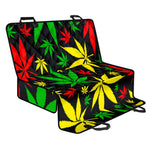 Hemp Leaves Reggae Pattern Print Pet Car Back Seat Cover