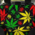 Hemp Leaves Reggae Pattern Print Pet Car Back Seat Cover