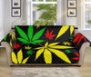 Hemp Leaves Reggae Pattern Print Sofa Protector