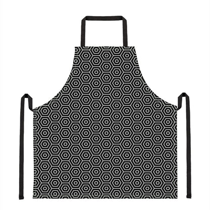 Hexagon Geometric Pattern Print Apron
