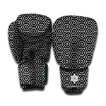 Hexagon Geometric Pattern Print Boxing Gloves