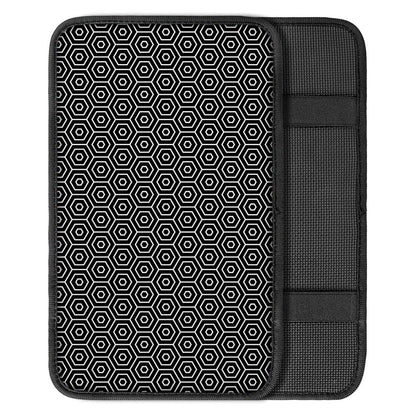 Hexagon Geometric Pattern Print Car Center Console Cover