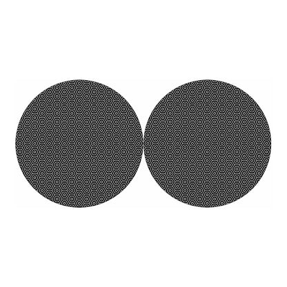 Hexagon Geometric Pattern Print Car Coasters