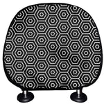 Hexagon Geometric Pattern Print Car Headrest Covers