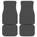 Hexagon Geometric Pattern Print Front and Back Car Floor Mats