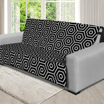 Hexagon Geometric Pattern Print Futon Protector