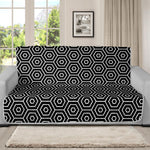 Hexagon Geometric Pattern Print Futon Protector