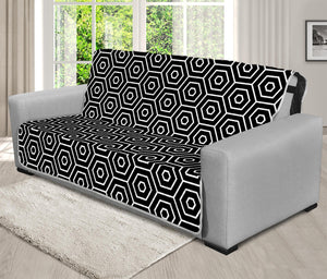 Hexagon Geometric Pattern Print Futon Protector