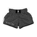 Hexagon Geometric Pattern Print Muay Thai Boxing Shorts